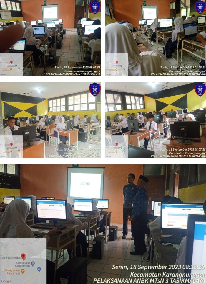 MTs Negeri 3 Tasikmalaya Menggelar ANBK Tahun 2023