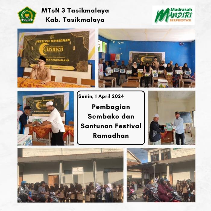 MTs Negeri 3 Tasikmalaya Gelar Festival Ramadhan 1445 H.