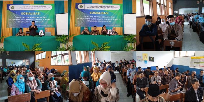 Sosialisasi Juknis TPG Tahun 2022 Se-KKM MAN 6, MTs N 3, 5, 9 dan 12 Wilayah Tasik Selatan